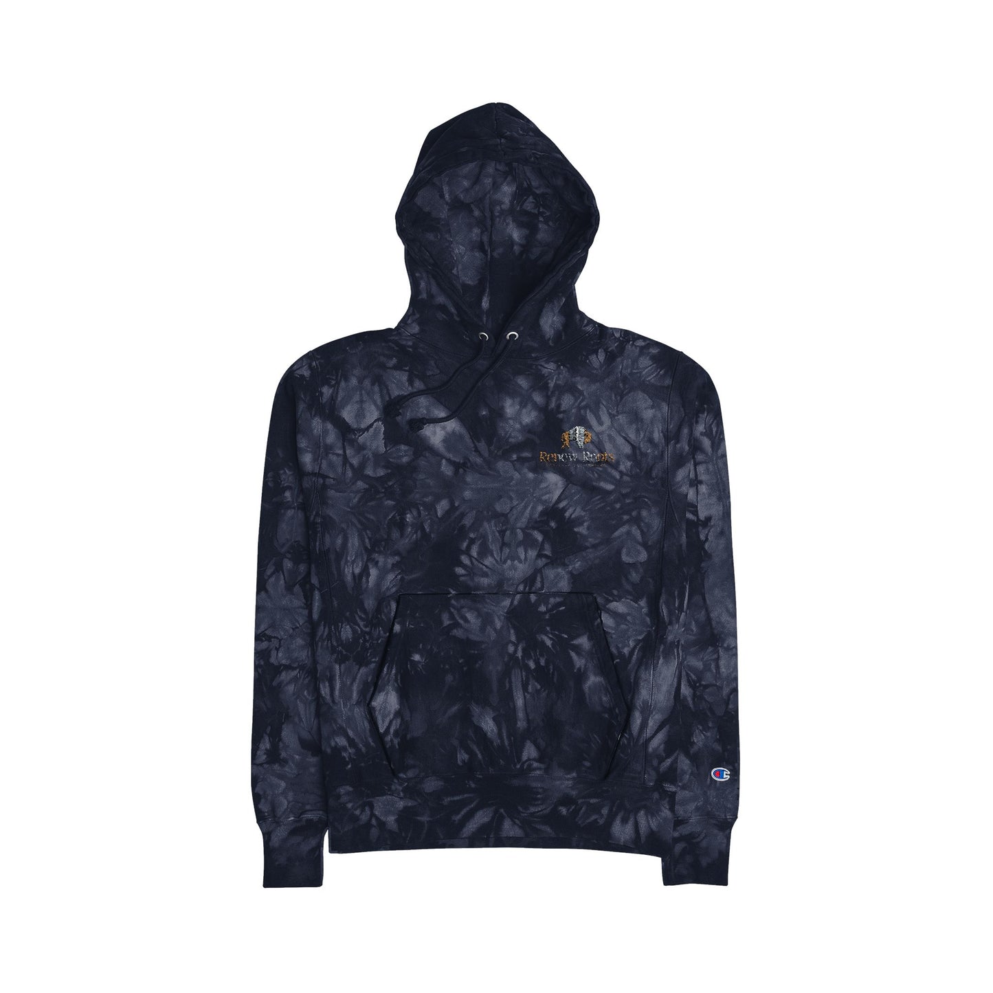 Unisex Tie-Dye Champion Hoodie, Cozy Casual Wear, Unique Gift for Friends, Tie-Dye Fashion, Street Style Apparel