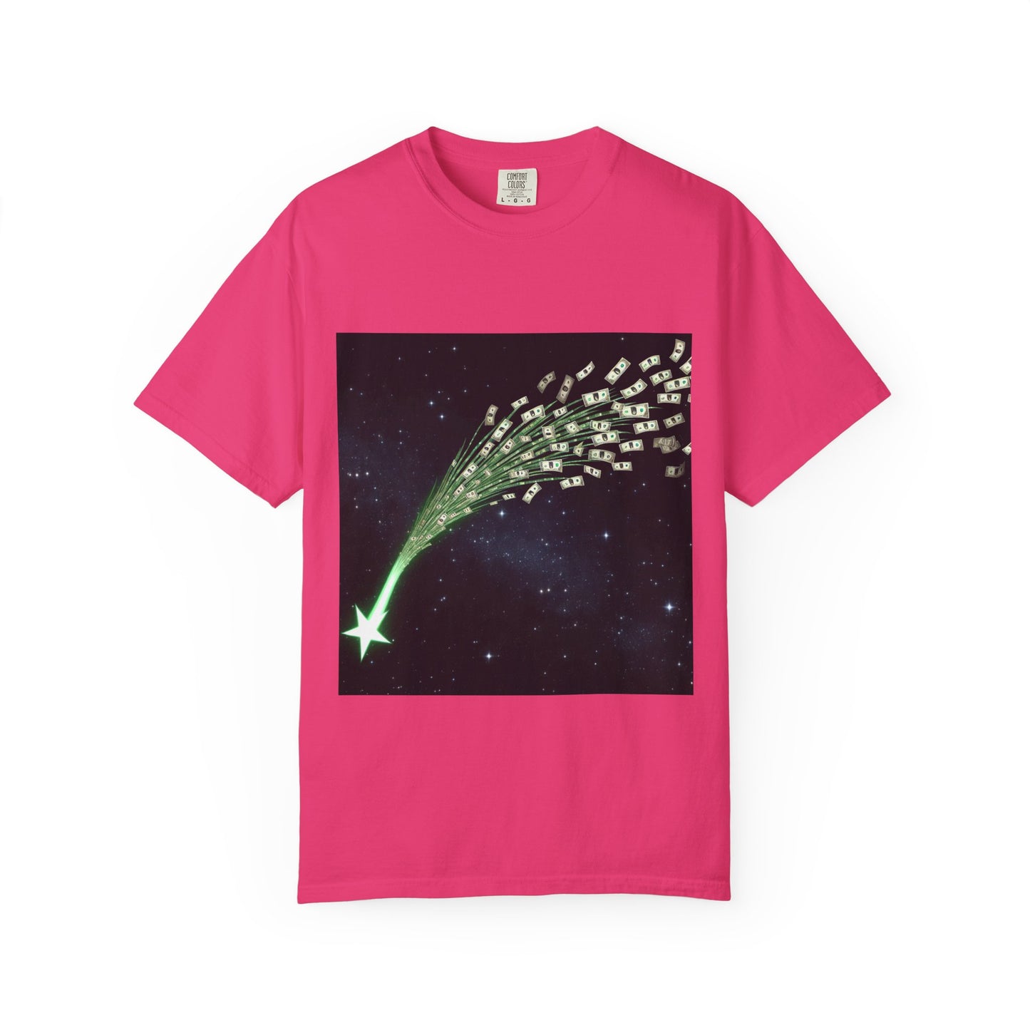 Celestial Wishes Unisex Garment-Dyed T-shirt - Cosmic Star Design, Chill Vibes, Perfect for Gifting, Astrology Lovers, Casual Wear