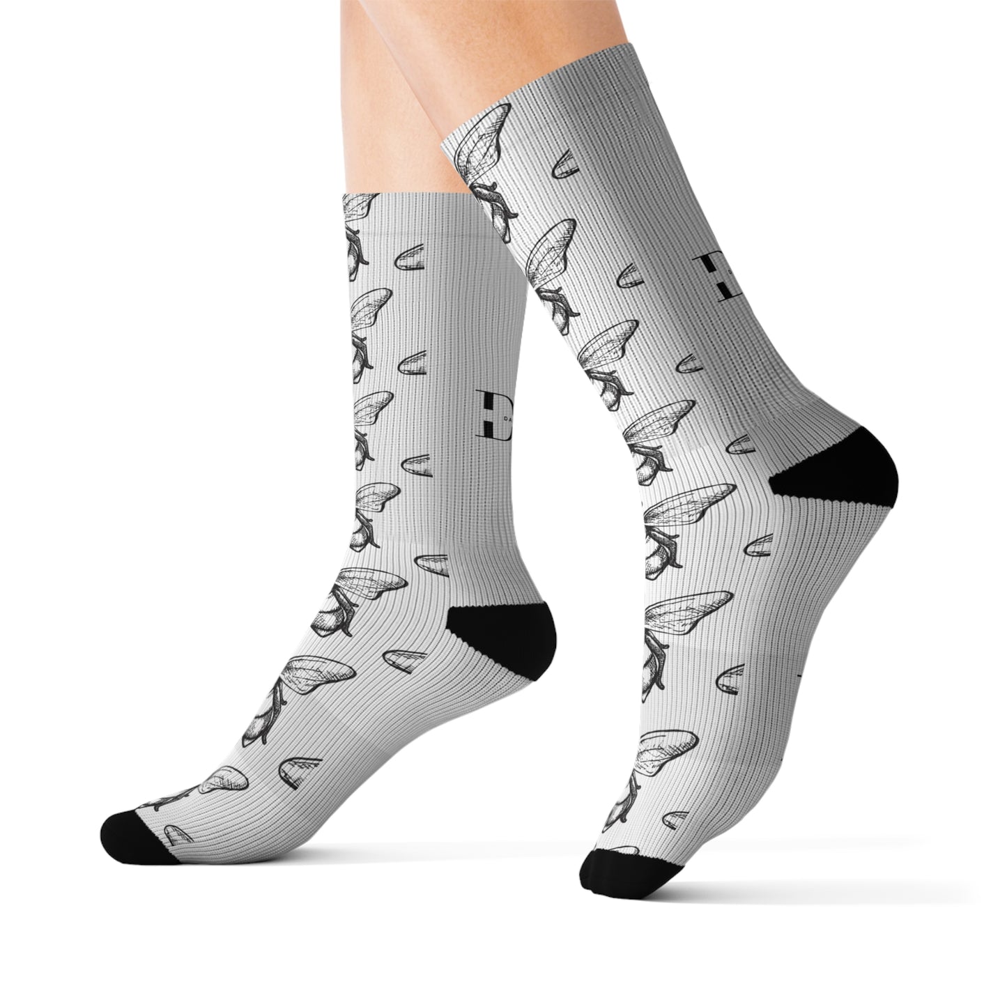 Artistic Sublimation Socks - Unique Silk Print, Custom Gift, Cozy Lounge Wear, Trendy Fashion, Perfect for Any Occasion