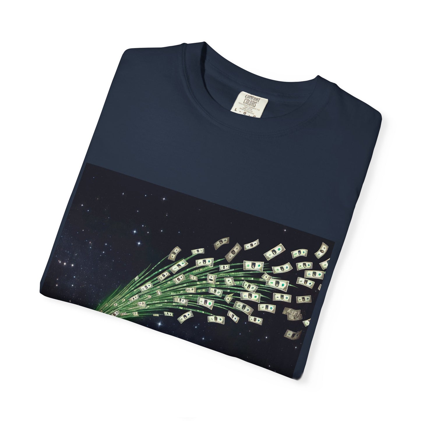 Celestial Wishes Unisex Garment-Dyed T-shirt - Cosmic Star Design, Chill Vibes, Perfect for Gifting, Astrology Lovers, Casual Wear
