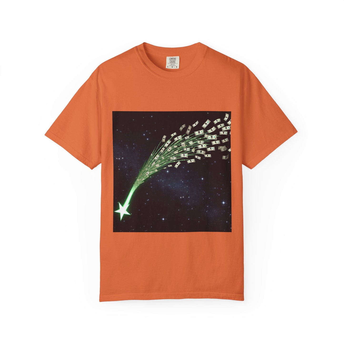 Celestial Wishes Unisex Garment-Dyed T-shirt - Cosmic Star Design, Chill Vibes, Perfect for Gifting, Astrology Lovers, Casual Wear