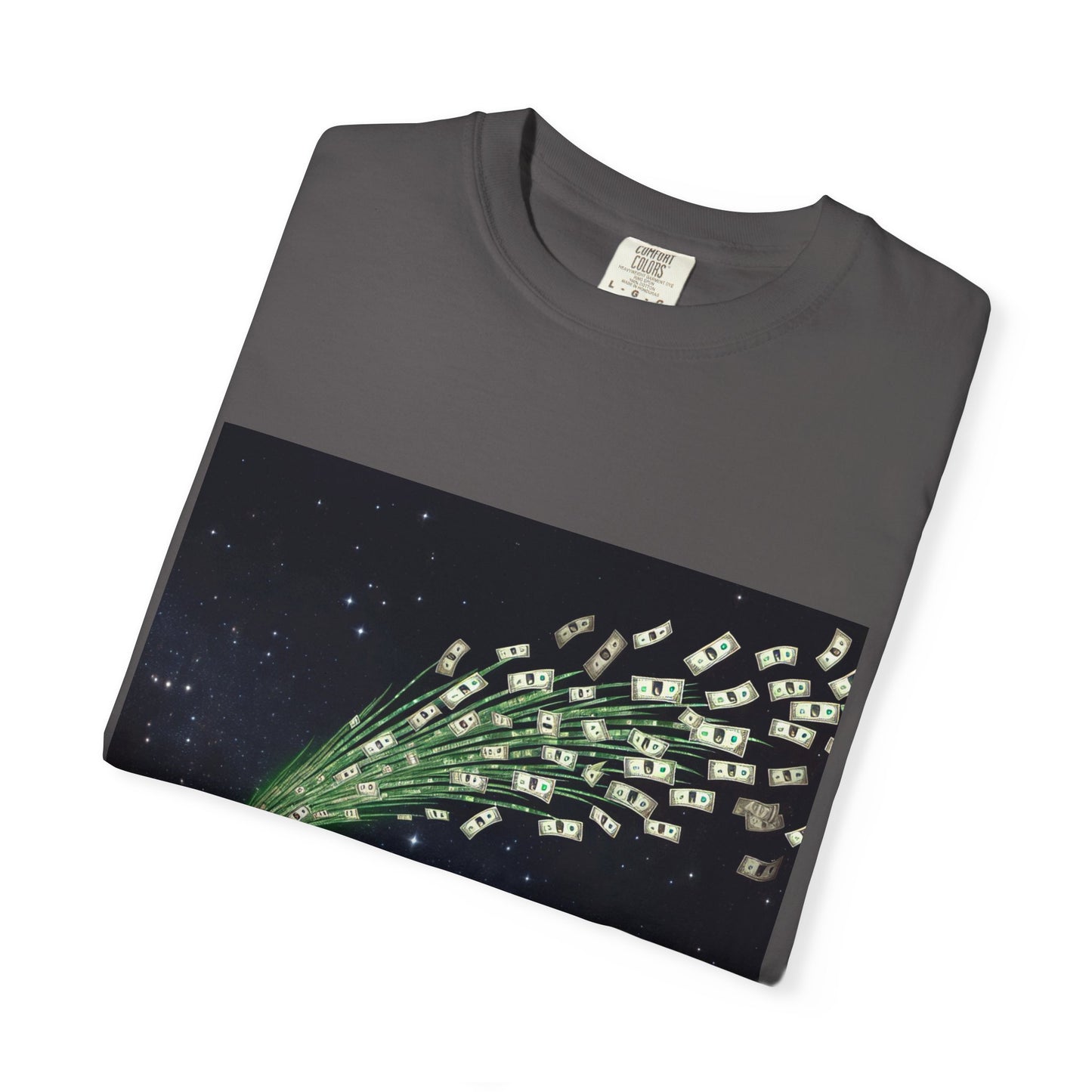 Celestial Wishes Unisex Garment-Dyed T-shirt - Cosmic Star Design, Chill Vibes, Perfect for Gifting, Astrology Lovers, Casual Wear