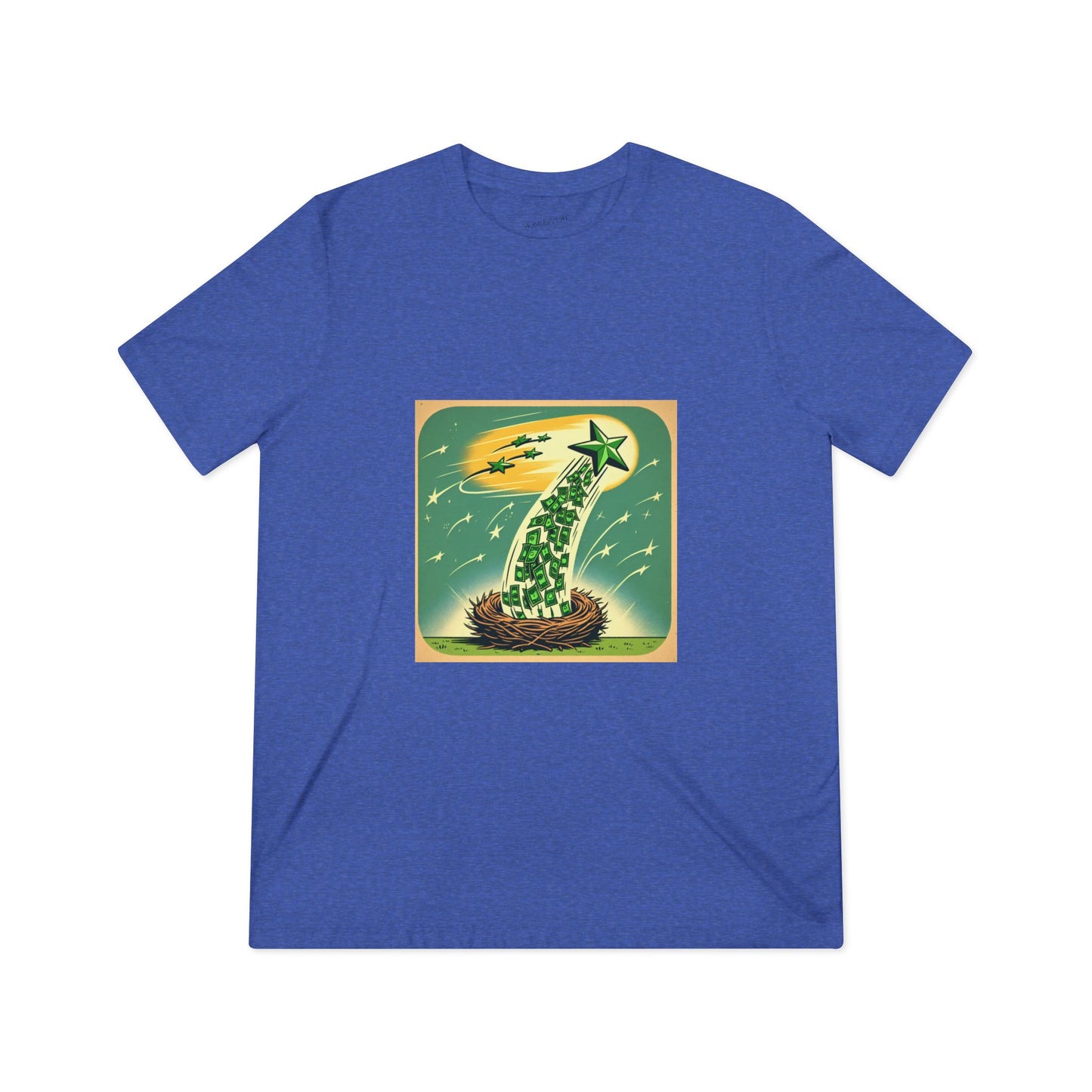 Vintage Starry Sky Unisex Triblend Tee, Casual T-Shirt, Unisex Graphic Tee, Unique Gift, Eco-Friendly Fashion