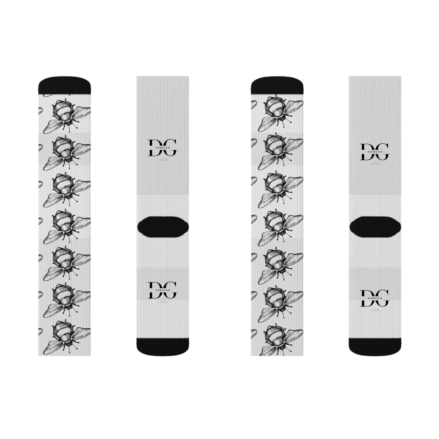 Artistic Sublimation Socks - Unique Silk Print, Custom Gift, Cozy Lounge Wear, Trendy Fashion, Perfect for Any Occasion
