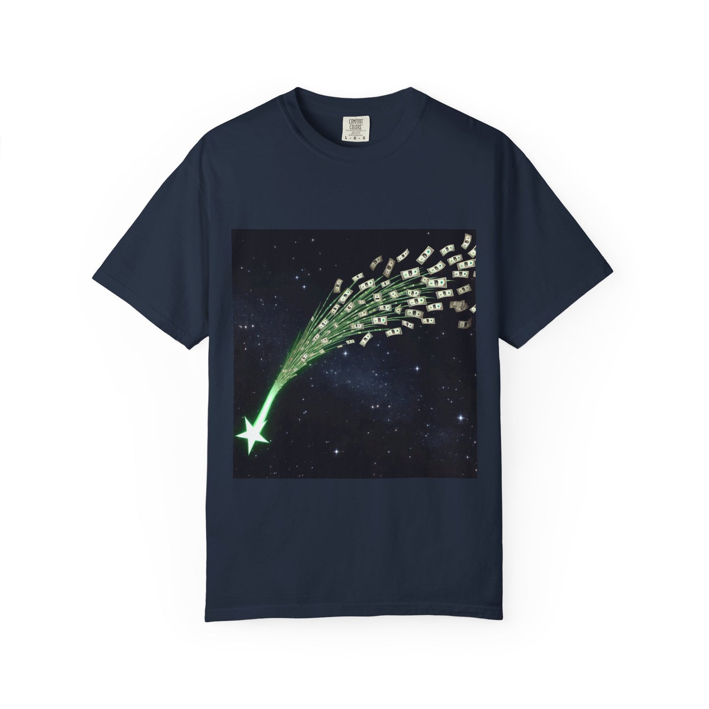 Celestial Wishes Unisex Garment-Dyed T-shirt - Cosmic Star Design, Chill Vibes, Perfect for Gifting, Astrology Lovers, Casual Wear