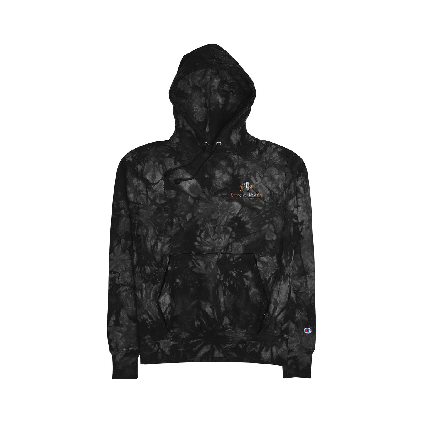 Unisex Tie-Dye Champion Hoodie, Cozy Casual Wear, Unique Gift for Friends, Tie-Dye Fashion, Street Style Apparel