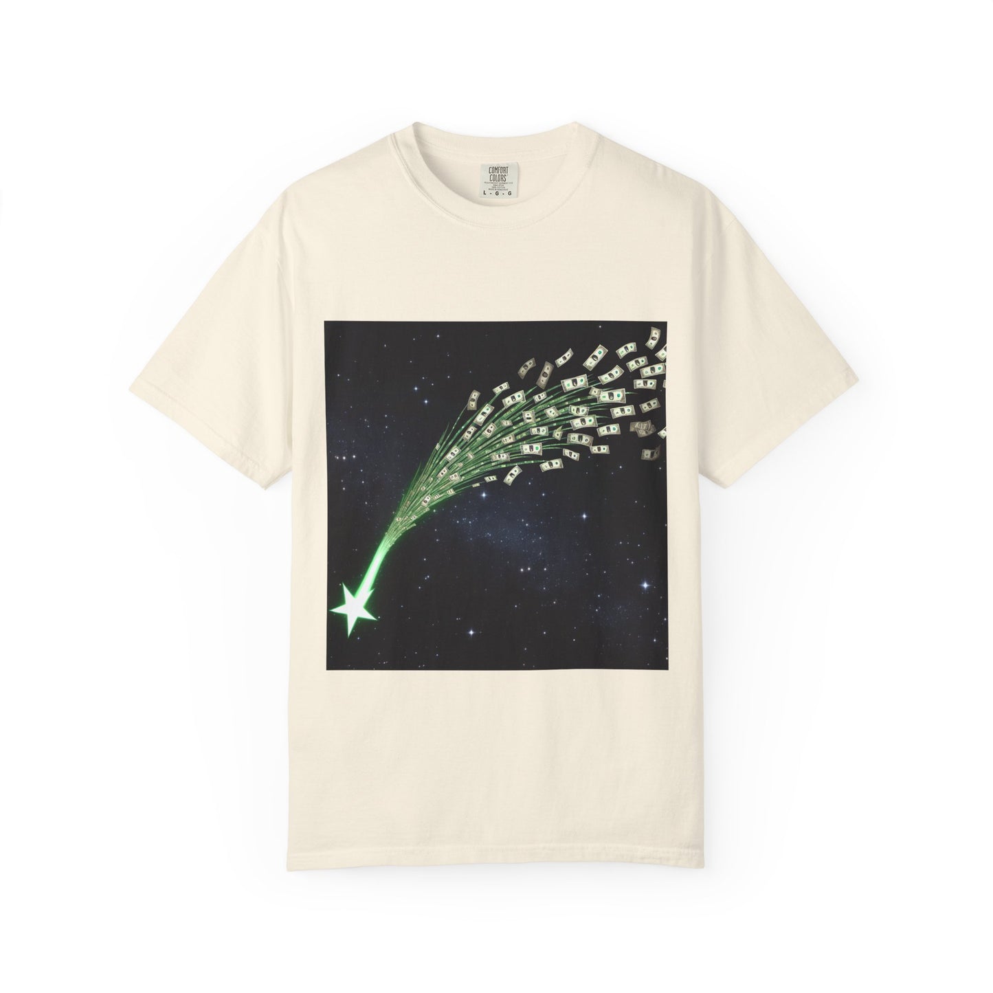 Celestial Wishes Unisex Garment-Dyed T-shirt - Cosmic Star Design, Chill Vibes, Perfect for Gifting, Astrology Lovers, Casual Wear