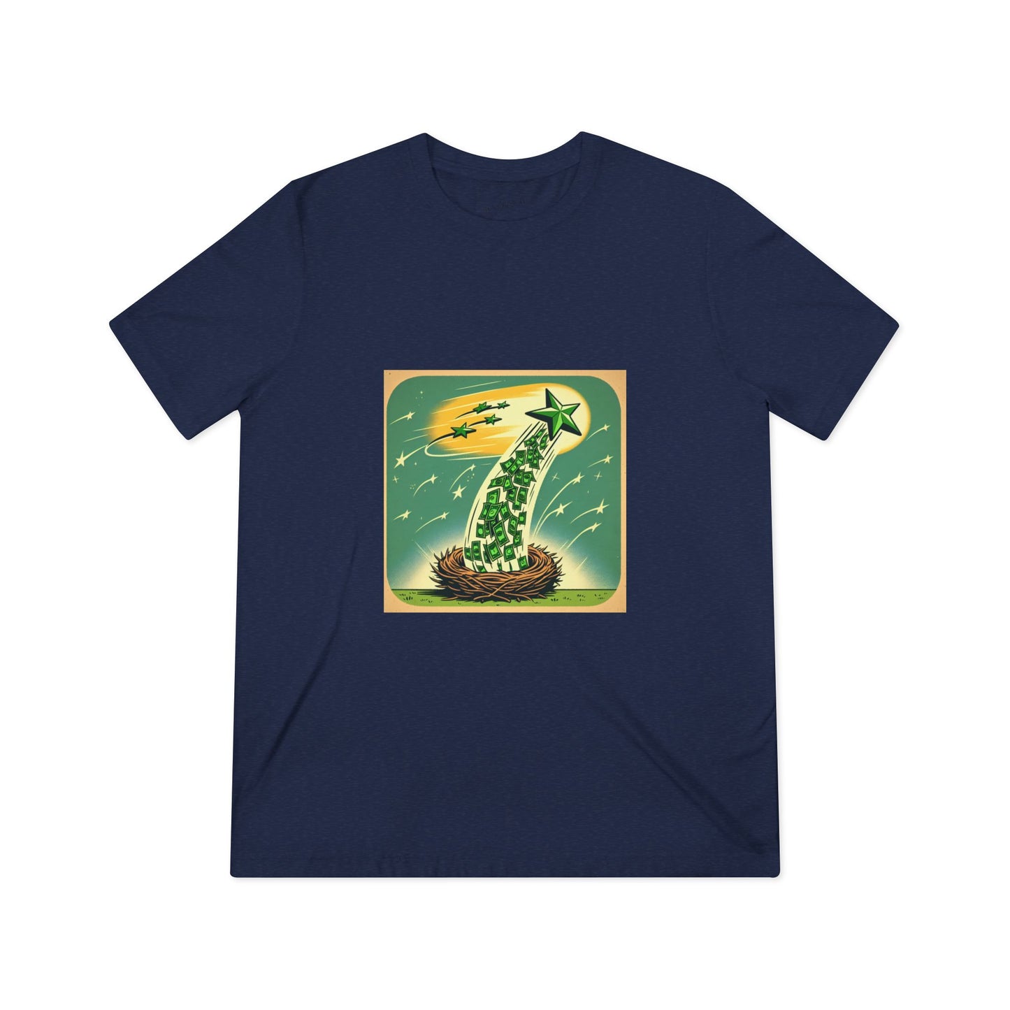 Vintage Starry Sky Unisex Triblend Tee, Casual T-Shirt, Unisex Graphic Tee, Unique Gift, Eco-Friendly Fashion