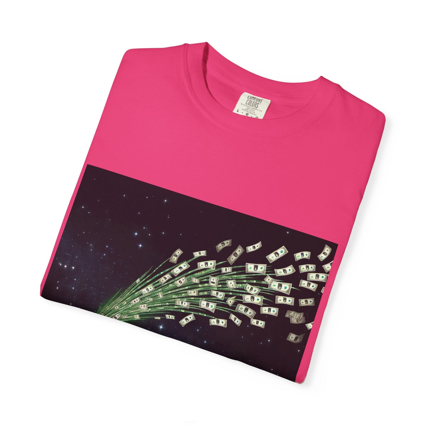 Celestial Wishes Unisex Garment-Dyed T-shirt - Cosmic Star Design, Chill Vibes, Perfect for Gifting, Astrology Lovers, Casual Wear