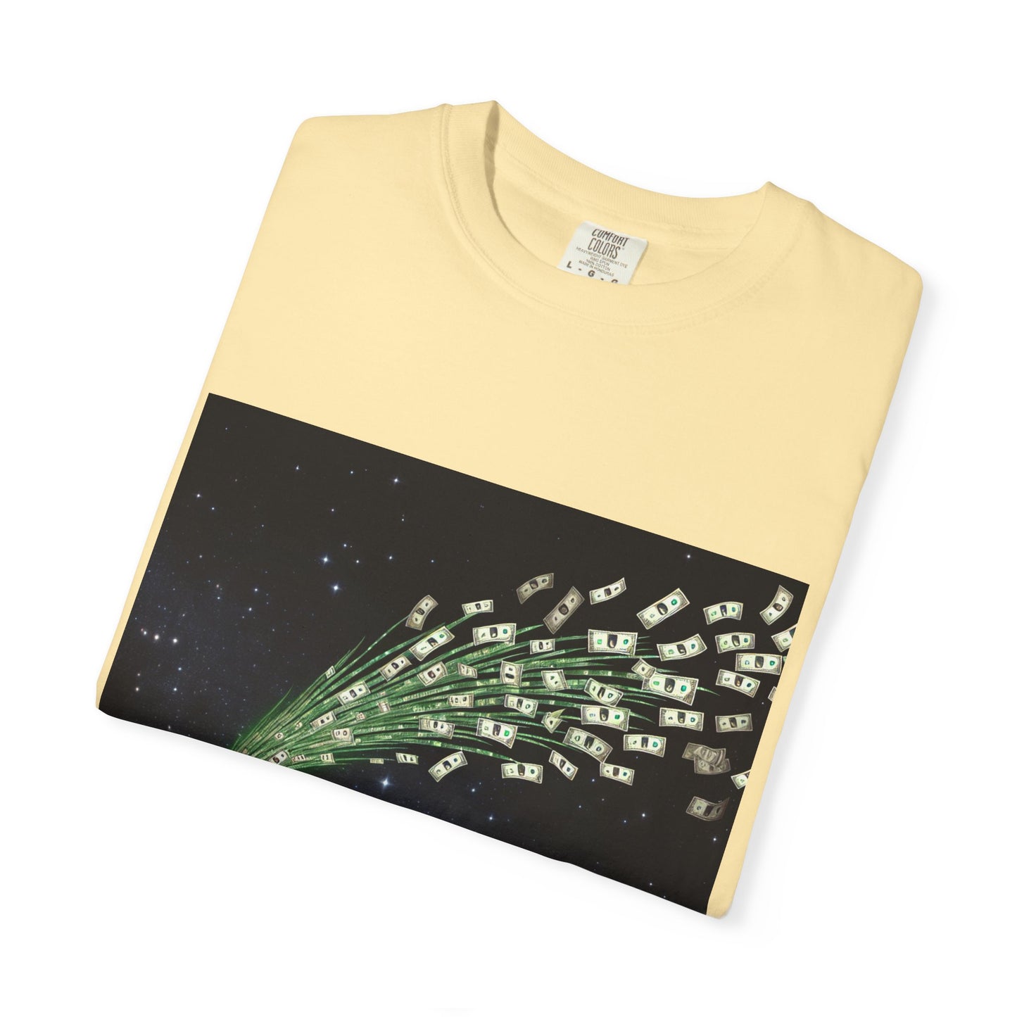 Celestial Wishes Unisex Garment-Dyed T-shirt - Cosmic Star Design, Chill Vibes, Perfect for Gifting, Astrology Lovers, Casual Wear