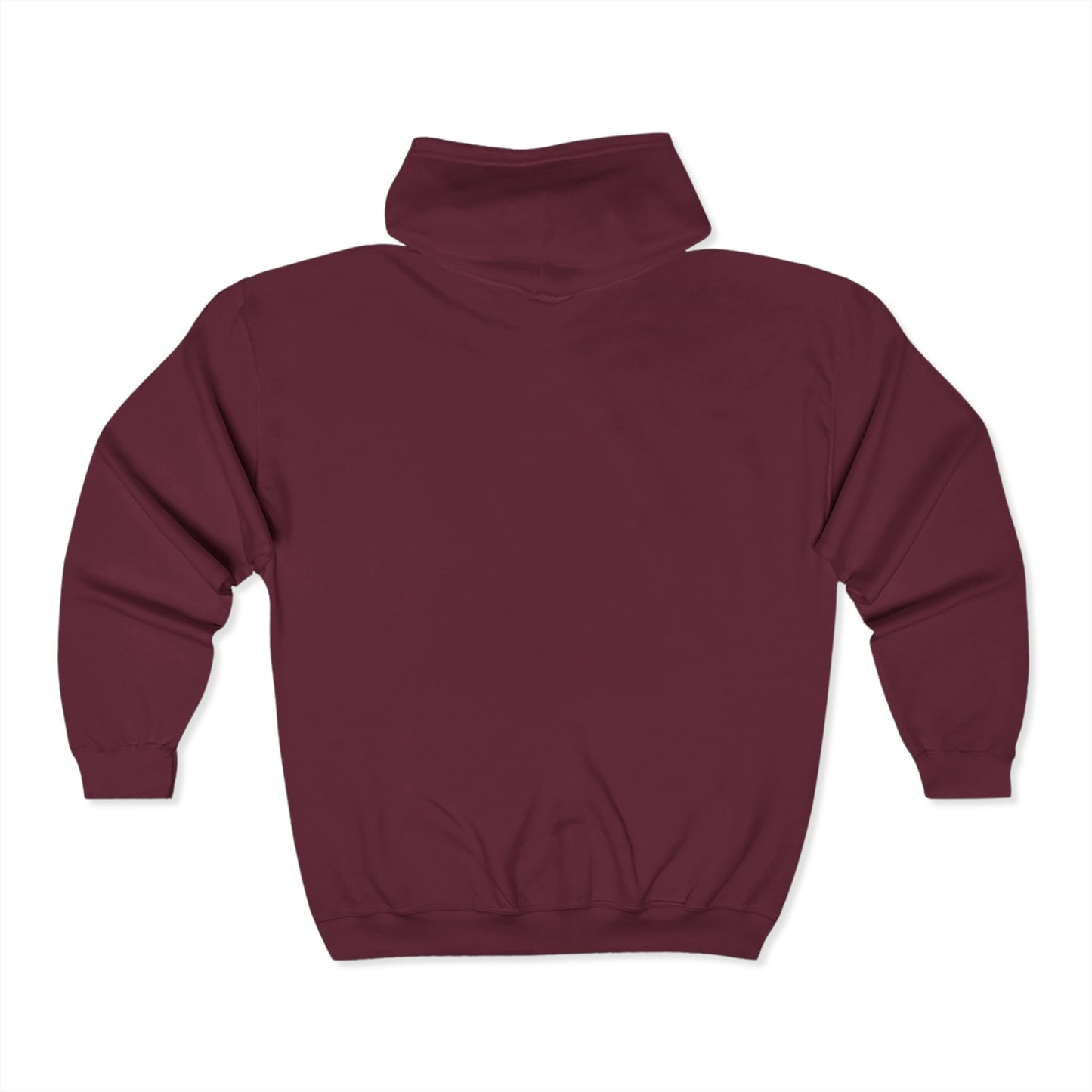 Cozy Unisex Full Zip Hoodie -Embroidered, Perfect for Everyday Wear, Gifts, Casual Style, Gym, Lounge, and Layering