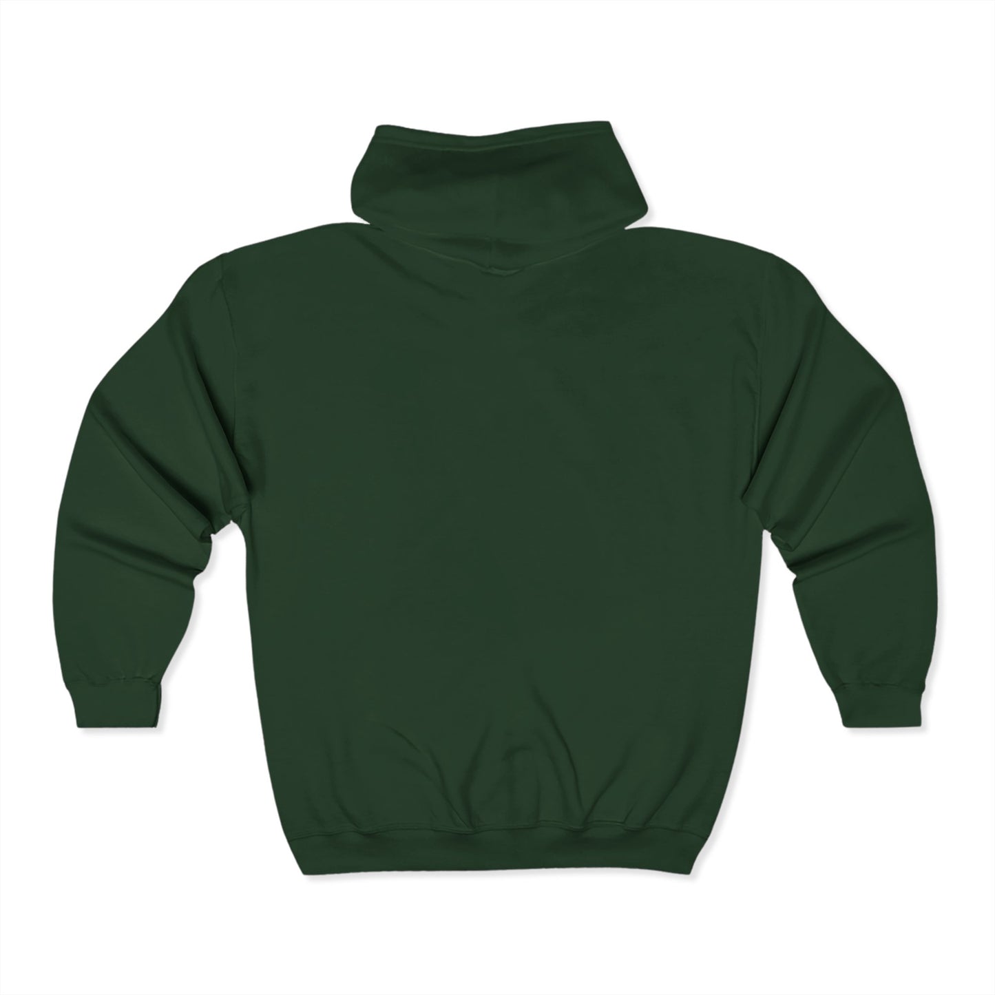 Cozy Unisex Full Zip Hoodie -Embroidered, Perfect for Everyday Wear, Gifts, Casual Style, Gym, Lounge, and Layering