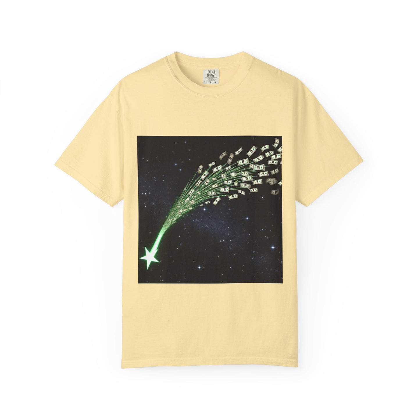 Celestial Wishes Unisex Garment-Dyed T-shirt - Cosmic Star Design, Chill Vibes, Perfect for Gifting, Astrology Lovers, Casual Wear