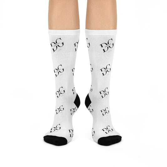Stylish Cushioned Crew Socks - Cozy Footwear for Casual Days, Perfect for Gifting, Lounging, Running, Holidays, and Everyday Wear!