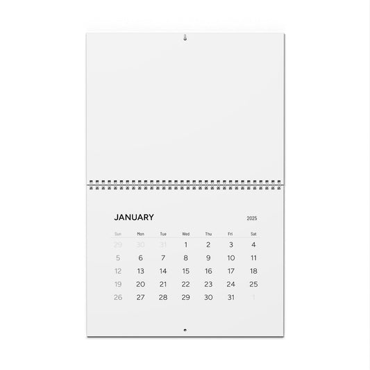 Minimalist 2025 Wall Calendar, Yearly Planner, Home Organization Tool, Gift for Students, Modern Decor, Office Supplies