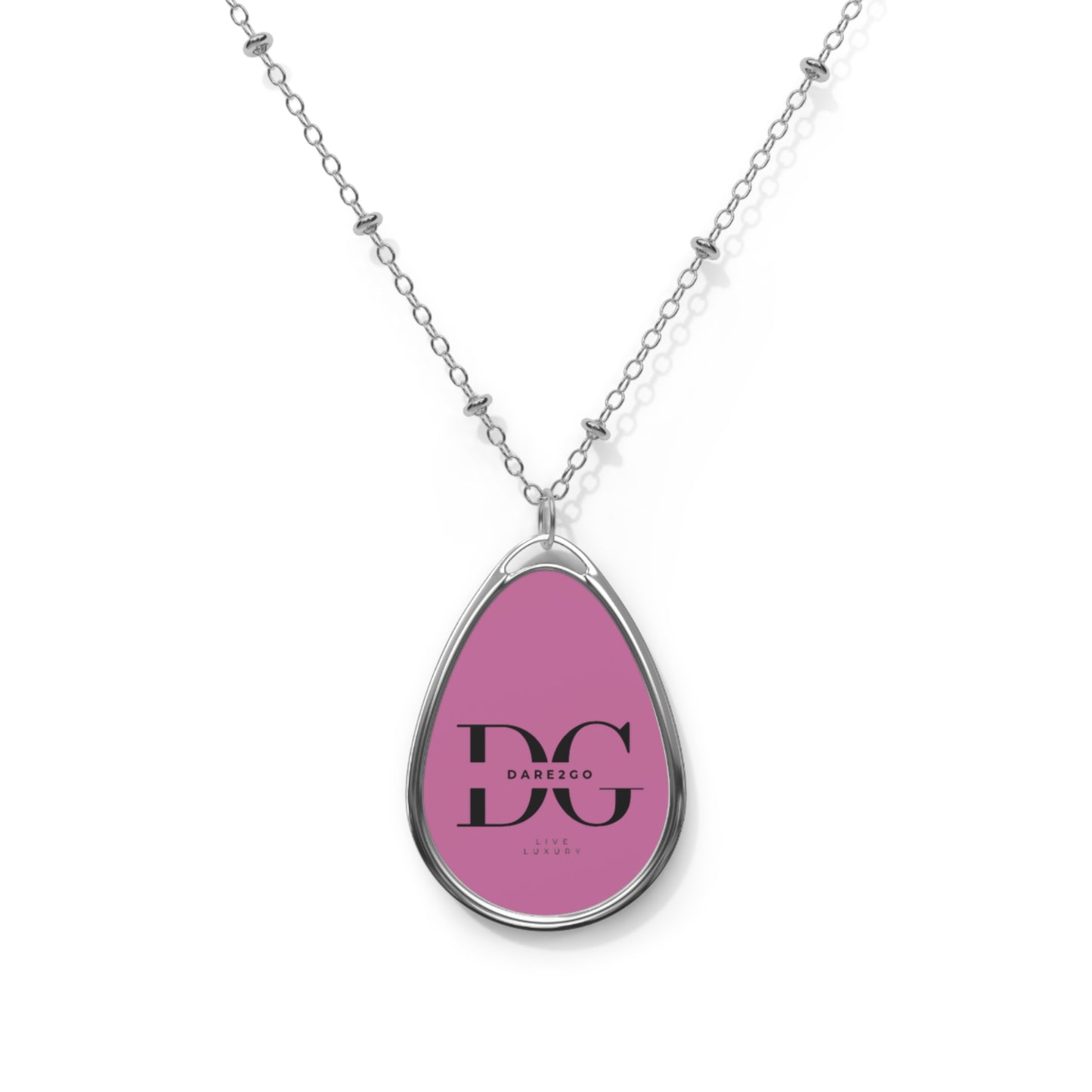Elegant Oval Necklace, Personalized Jewelry, Gifts for Her, Custom Pendant, Special Occasion Accessory, Birthday Gift
