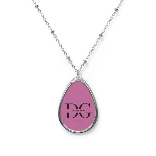 Elegant Oval Necklace, Personalized Jewelry, Gifts for Her, Custom Pendant, Special Occasion Accessory, Birthday Gift