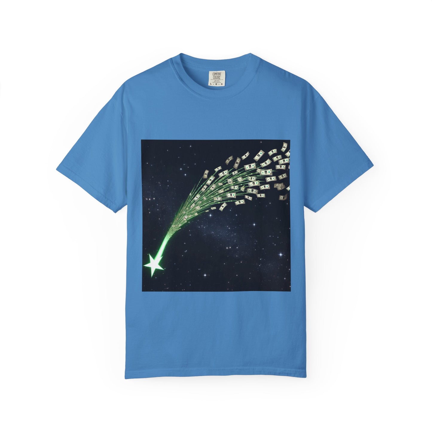 Celestial Wishes Unisex Garment-Dyed T-shirt - Cosmic Star Design, Chill Vibes, Perfect for Gifting, Astrology Lovers, Casual Wear
