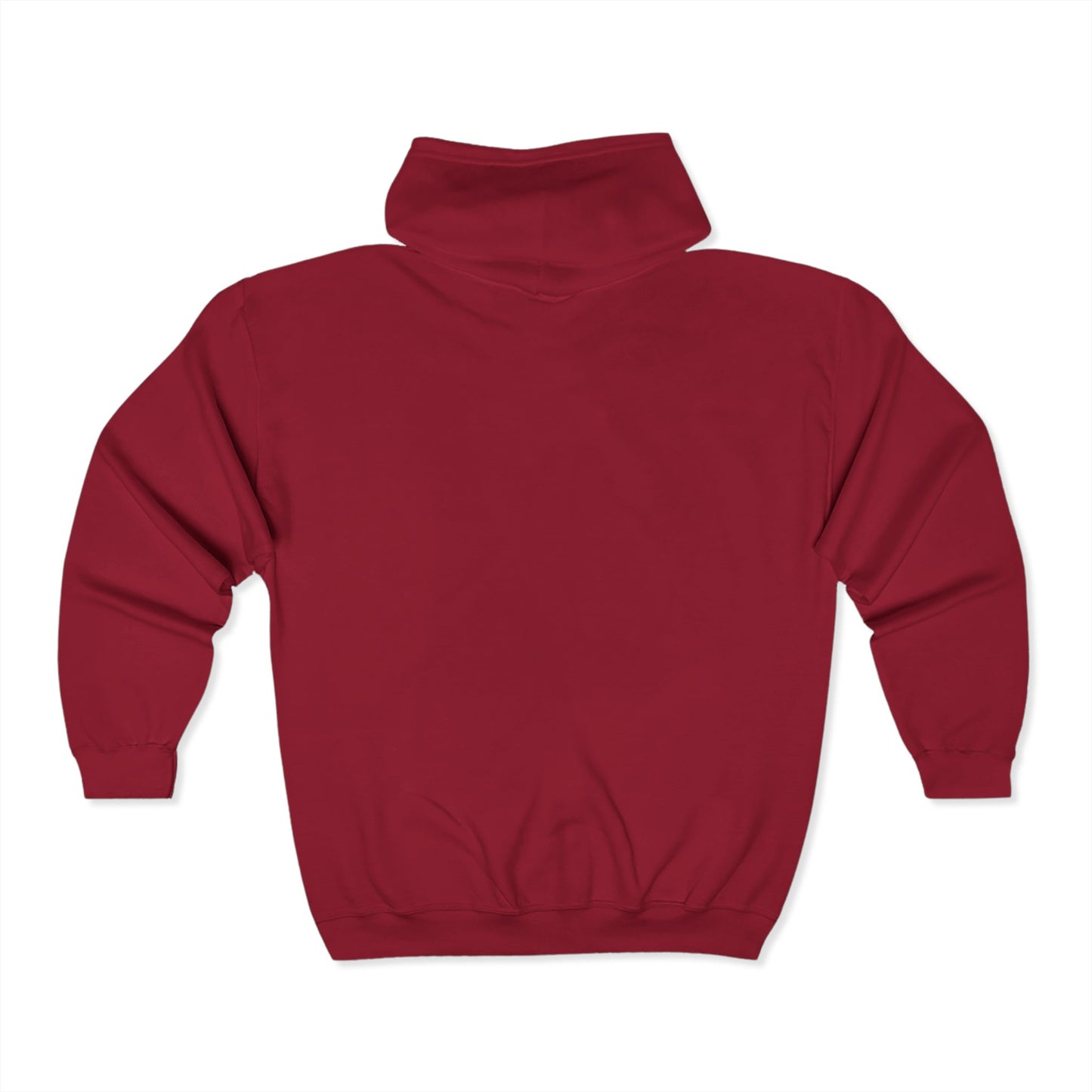 Cozy Unisex Full Zip Hoodie -Embroidered, Perfect for Everyday Wear, Gifts, Casual Style, Gym, Lounge, and Layering