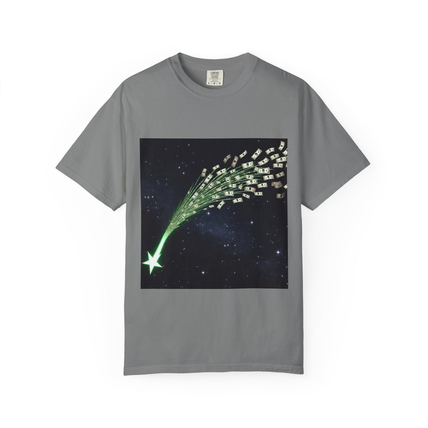 Celestial Wishes Unisex Garment-Dyed T-shirt - Cosmic Star Design, Chill Vibes, Perfect for Gifting, Astrology Lovers, Casual Wear