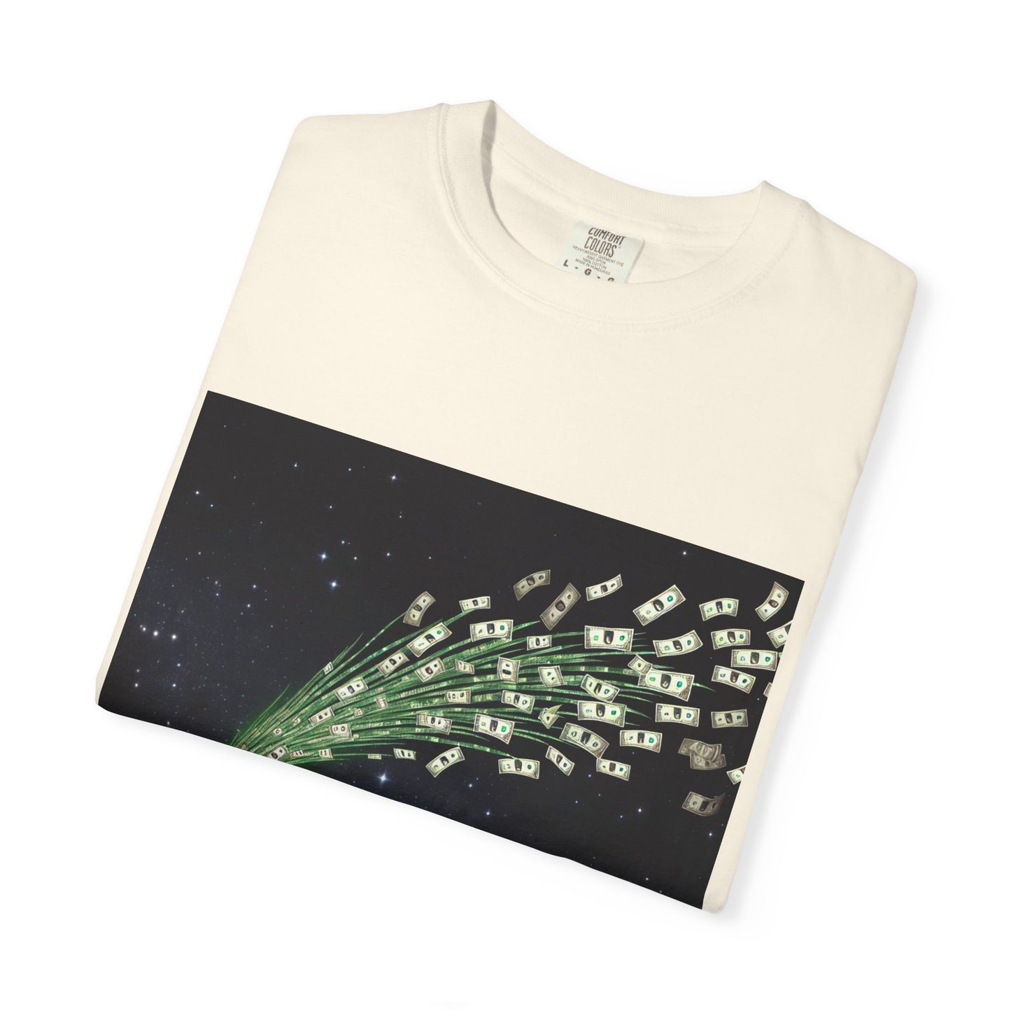 Celestial Wishes Unisex Garment-Dyed T-shirt - Cosmic Star Design, Chill Vibes, Perfect for Gifting, Astrology Lovers, Casual Wear