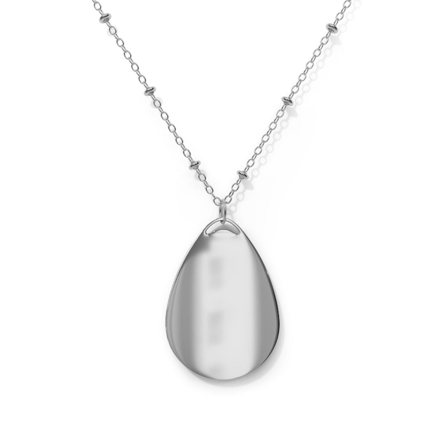 Elegant Oval Necklace, Personalized Jewelry, Gifts for Her, Custom Pendant, Special Occasion Accessory, Birthday Gift