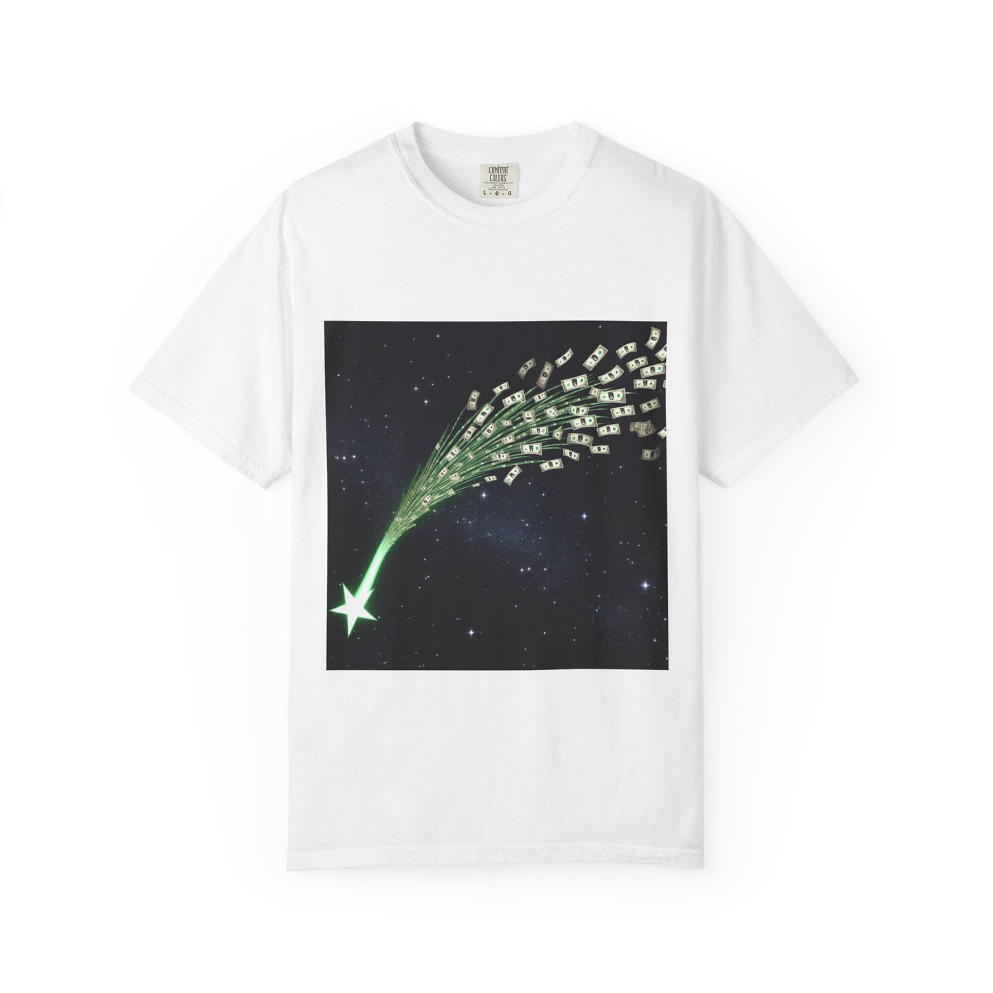 Celestial Wishes Unisex Garment-Dyed T-shirt - Cosmic Star Design, Chill Vibes, Perfect for Gifting, Astrology Lovers, Casual Wear