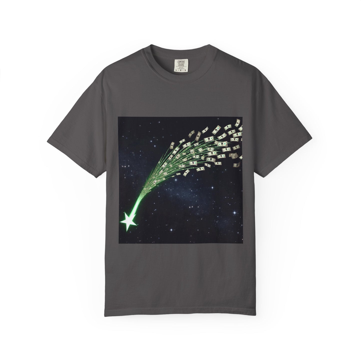 Celestial Wishes Unisex Garment-Dyed T-shirt - Cosmic Star Design, Chill Vibes, Perfect for Gifting, Astrology Lovers, Casual Wear