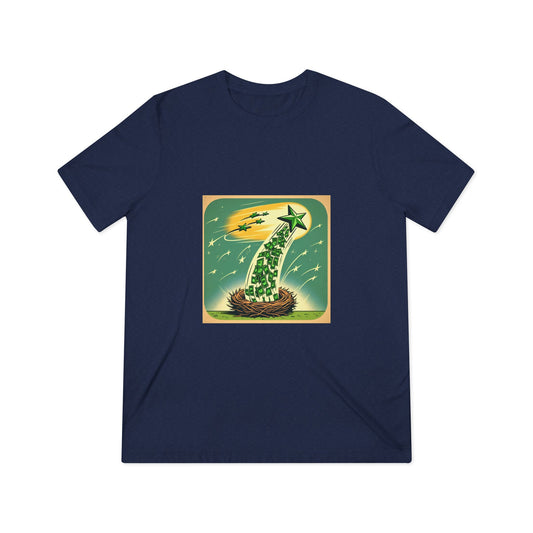 Vintage Starry Sky Unisex Triblend Tee, Casual T-Shirt, Unisex Graphic Tee, Unique Gift, Eco-Friendly Fashion