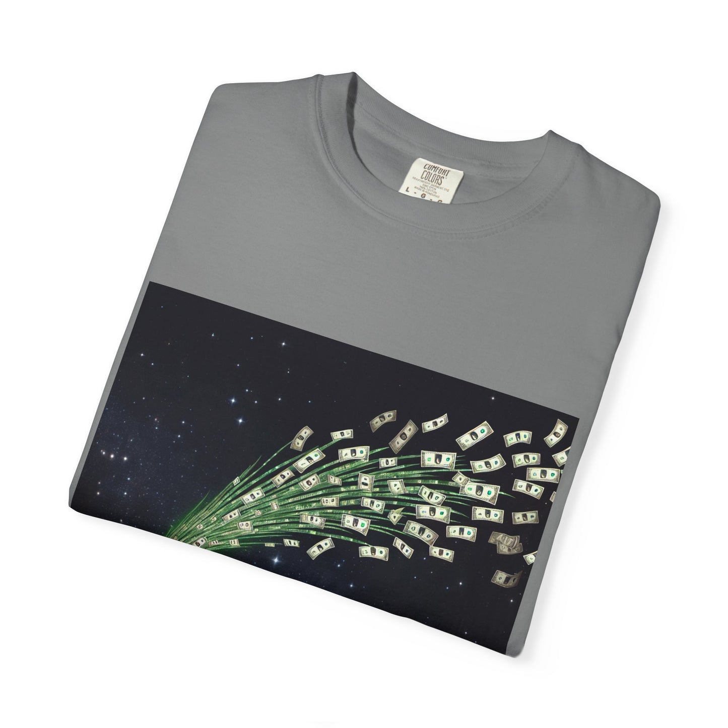Celestial Wishes Unisex Garment-Dyed T-shirt - Cosmic Star Design, Chill Vibes, Perfect for Gifting, Astrology Lovers, Casual Wear
