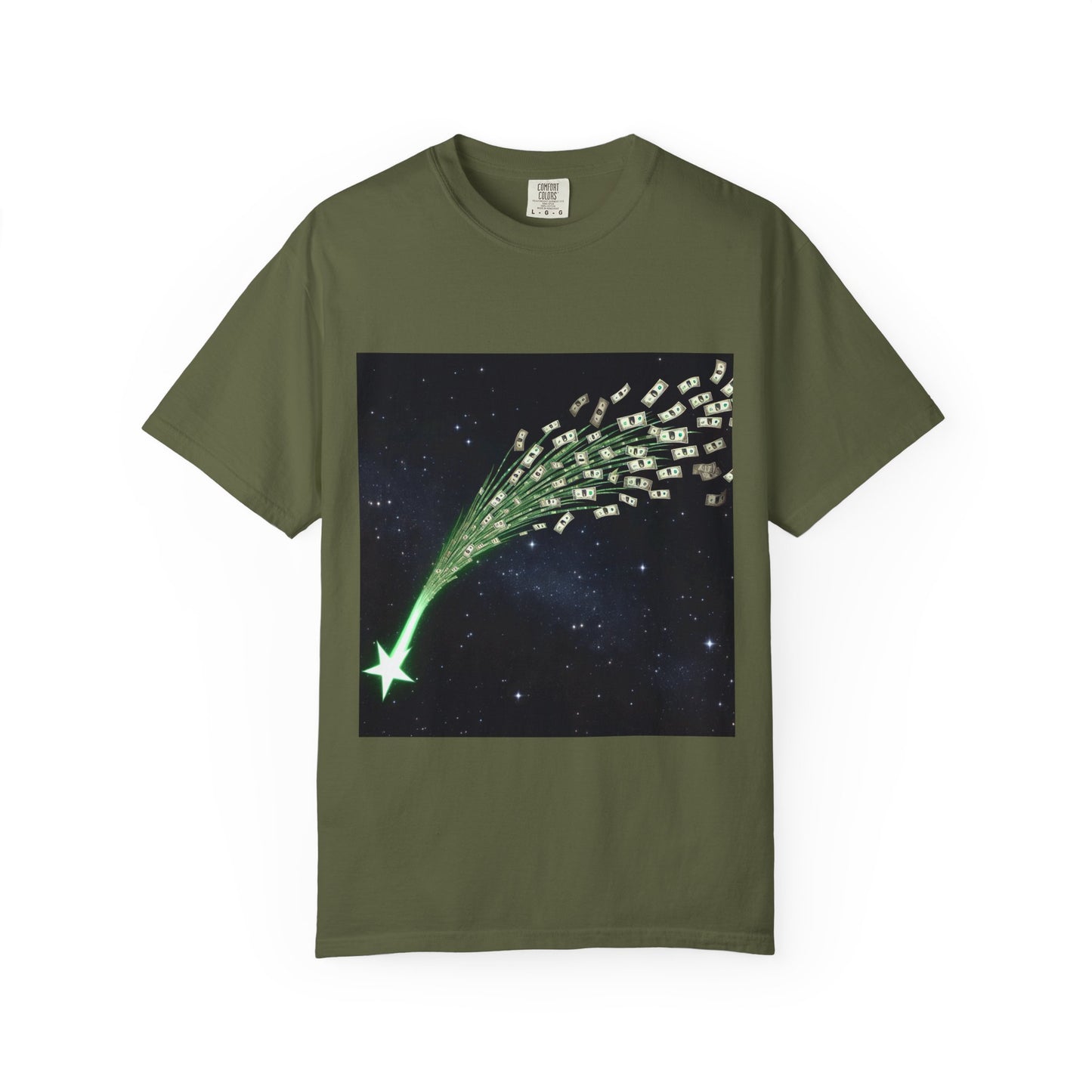 Celestial Wishes Unisex Garment-Dyed T-shirt - Cosmic Star Design, Chill Vibes, Perfect for Gifting, Astrology Lovers, Casual Wear